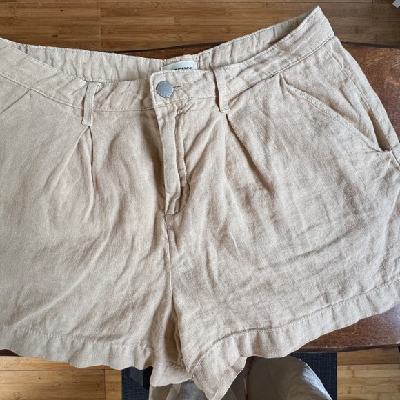 L’AGENCE 100 PERCENT LINEN SHORTS - Picture 5 of 7